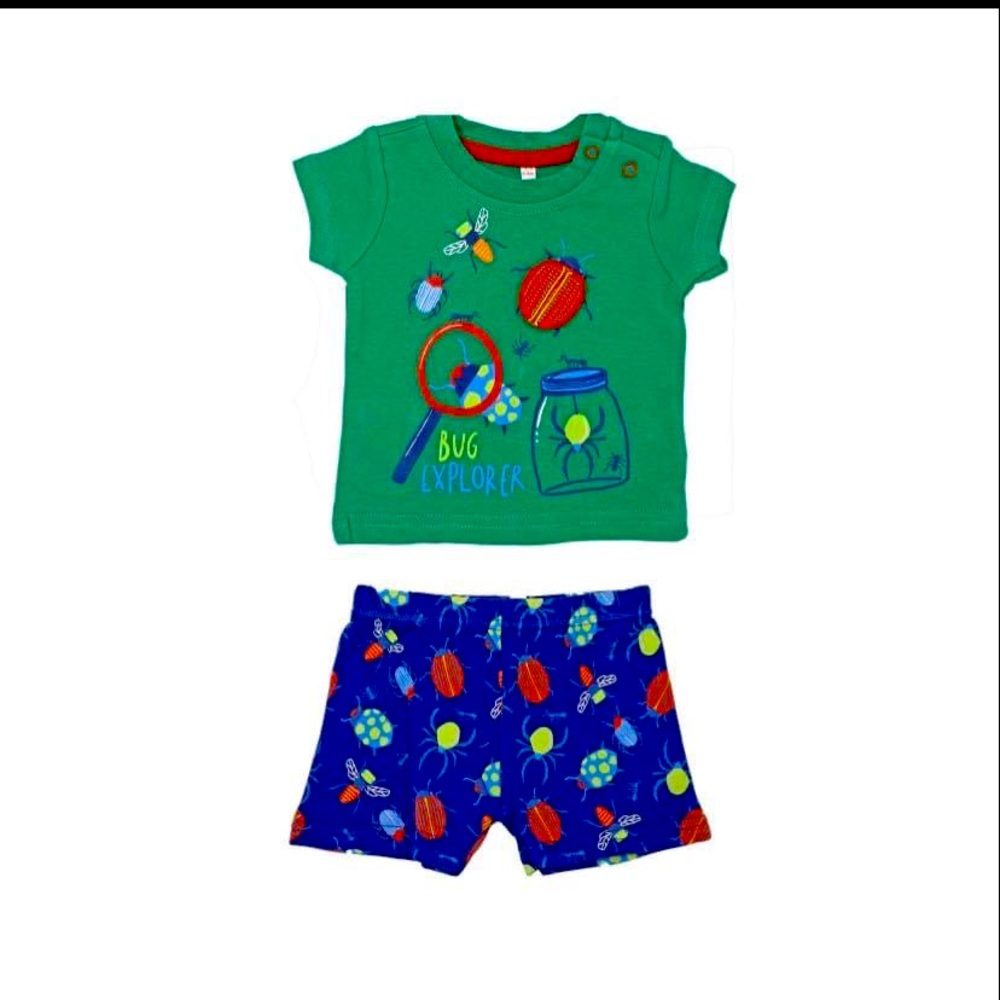 I have 3 sets sizes 0/3, 3/6 and 6/12 months. Very soft 95% cotton 5% polyester